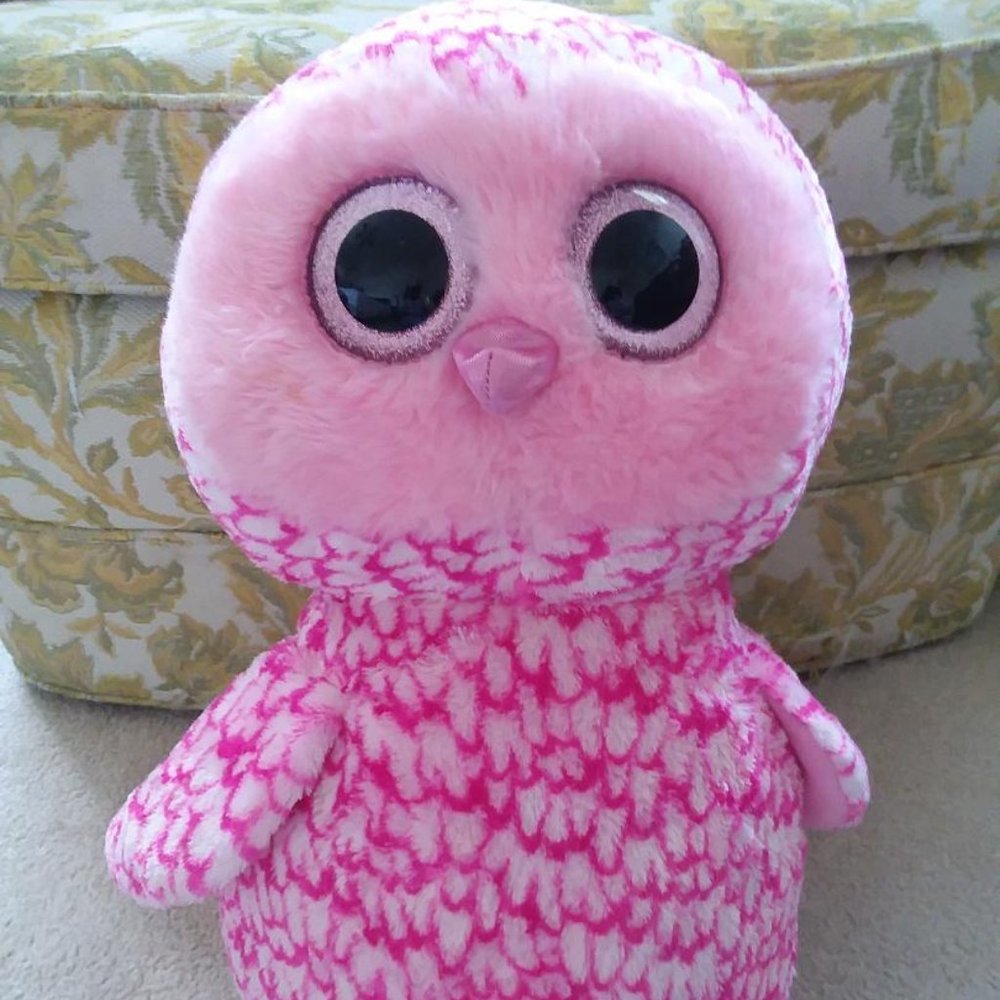 Ty Beanie Boos Pinky Owl 17" Large